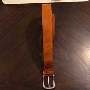 H.S. Trask Saddle Tan Leather Belt